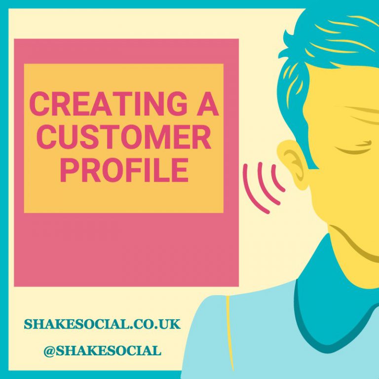 Shake social creating a customer profile